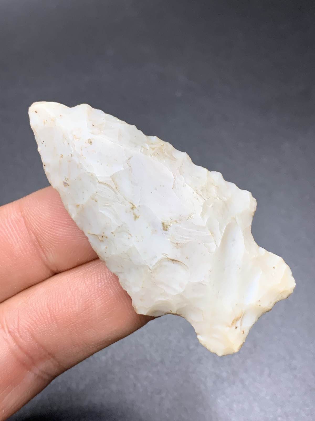 Authentic Heavy Duty Arrowhead From Ohio 2 1/4 Inch Semi Translucent Flint Ridge