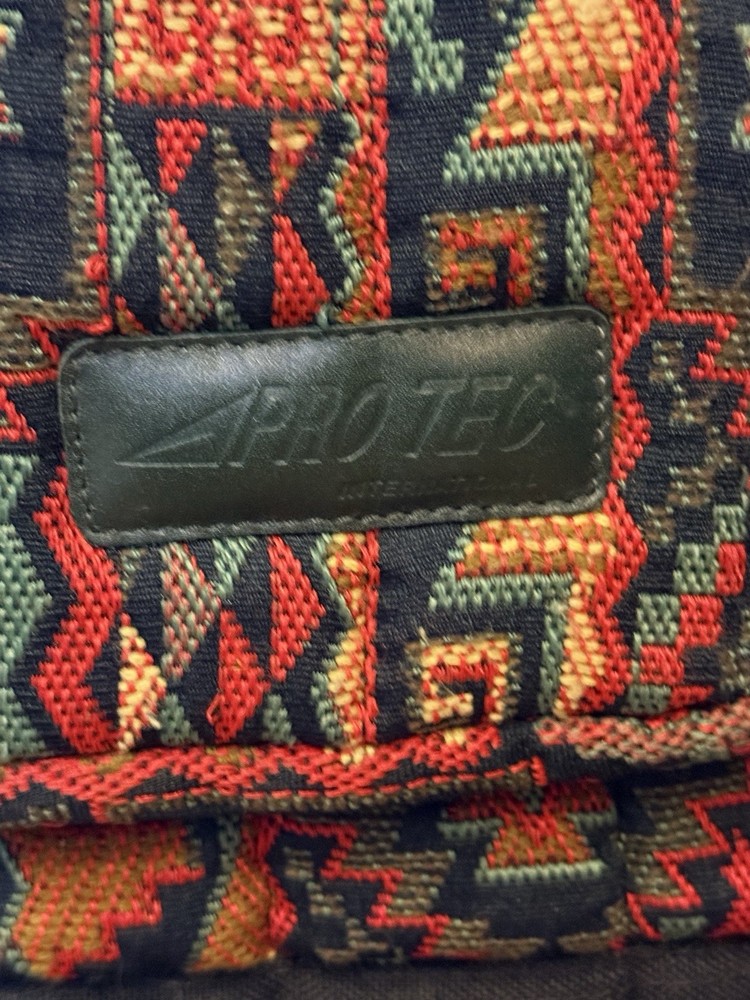 Vintage Apro Tec Djembe Drum Gig Bag Backpack Tapestry Pattern Padded Rasta
