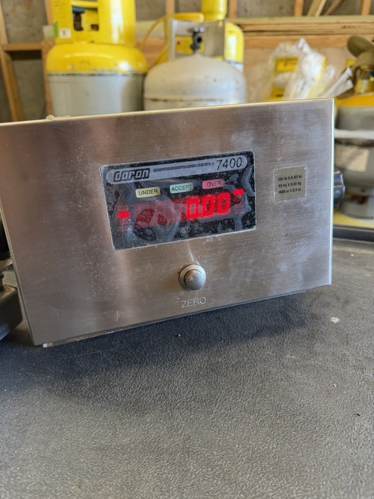 Doran 7400 Tabletop Scale Stainless Steel Backlit Display Zero Function DXL8100