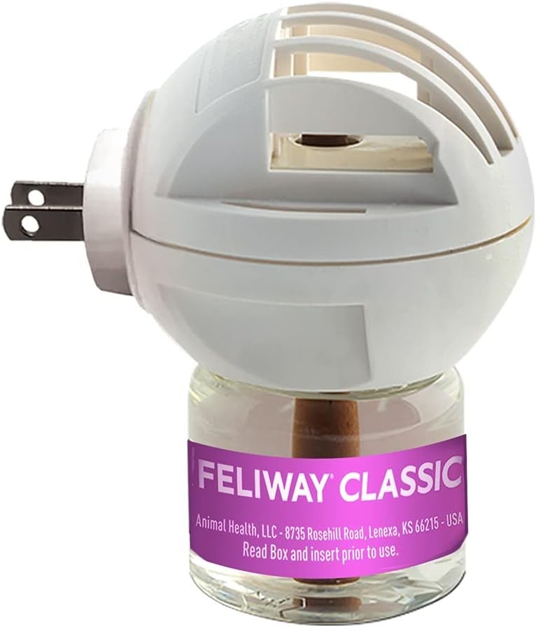 Classic 30 Day Cat Calming Plug In Pheromone Diffuser Starter Kit, 48ml - Hel...