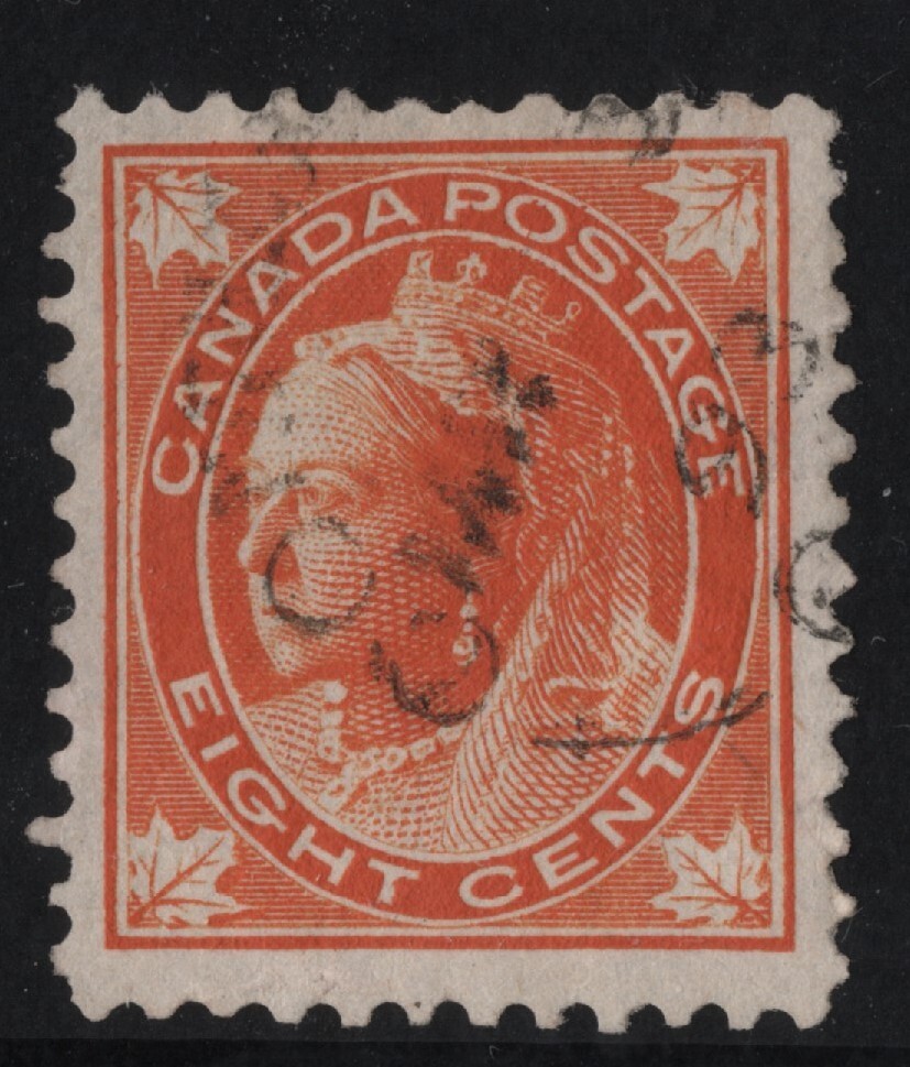 #72 Leaf 8c Canada used well centered