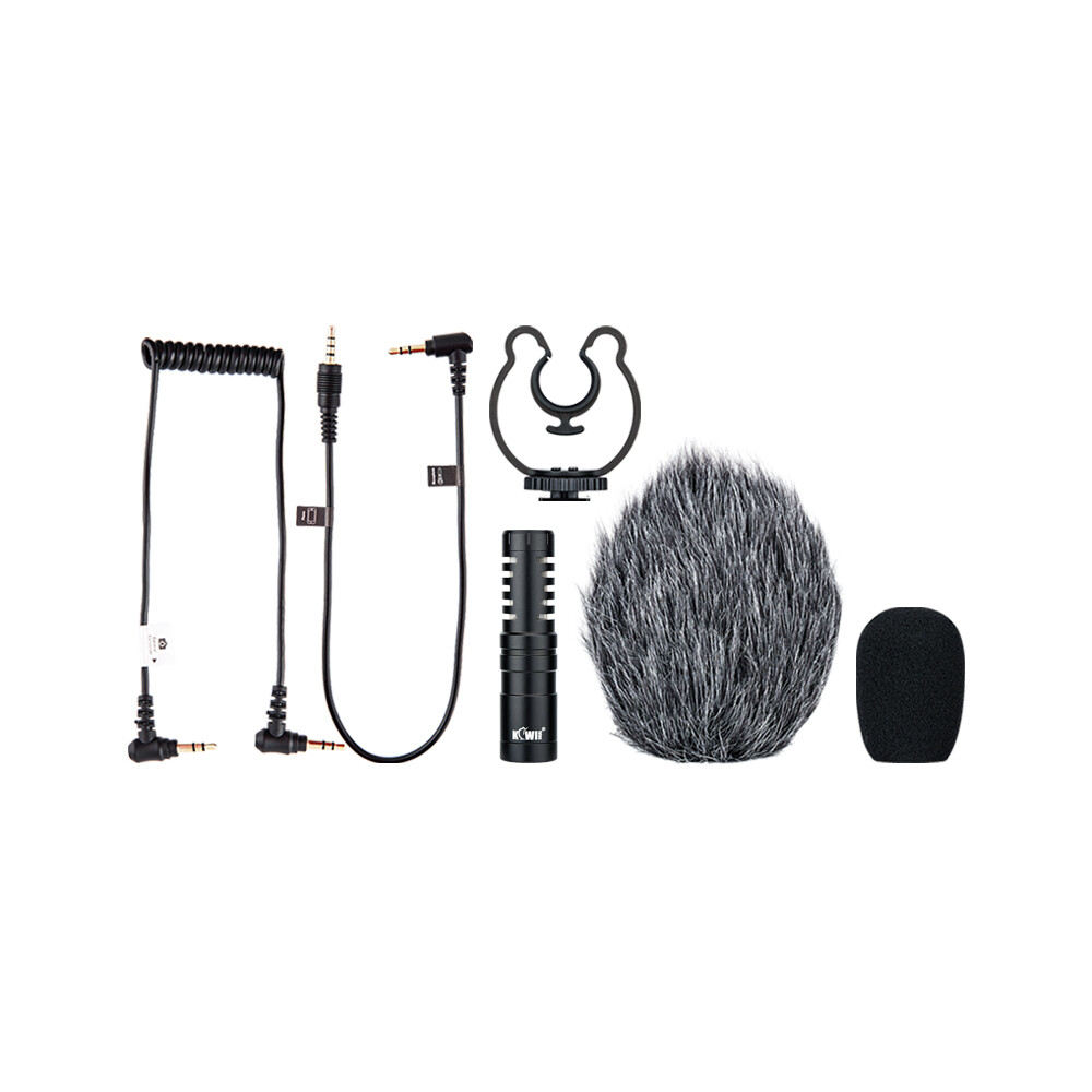 Phone Vlogging Kit Video Camera Rig Stabilizer Cage +LED Light/Microphone/Tripod