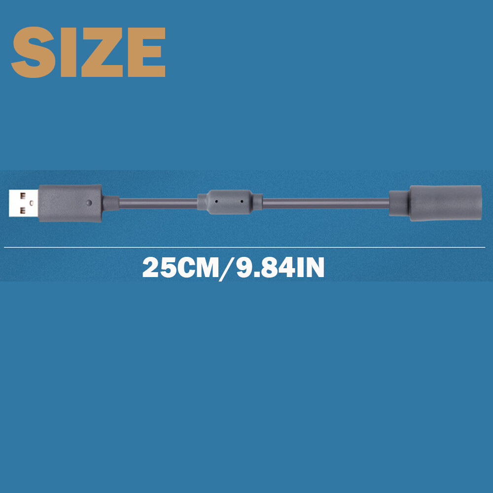 6PCS USB Breakaway Dongle Cable Cord Adapter For Xbox 360 PC Wired Controller
