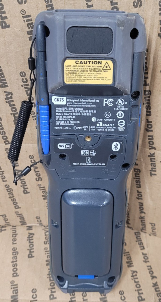 HONEYWELL CK75 HANDHELD COMPUTER: Bluetooth & wi-fi (UNTESTED)