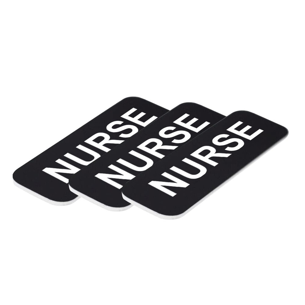 Nurse 1 x 3" Name Tag (3 Pack)