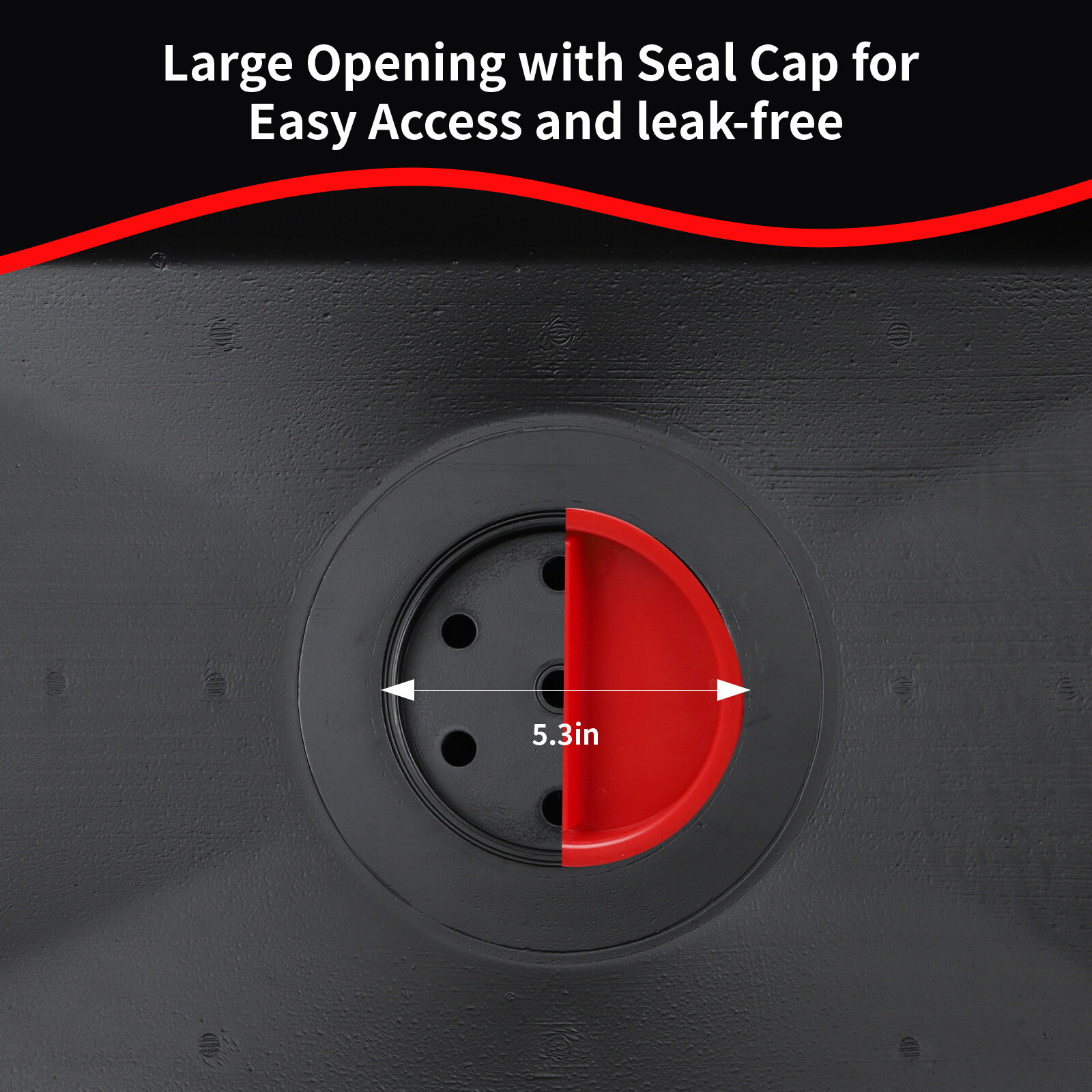 Aain AA075 15 Gallon Oil Drain Pan - 58 Quart Large Opening with Seal Cap