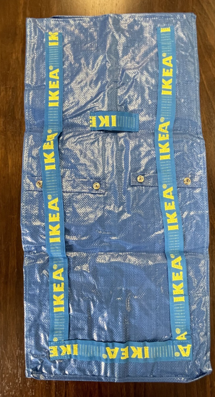 Ikea Storage Bag, Laundry - Blue -- SET of 8 NEW! Free shipping