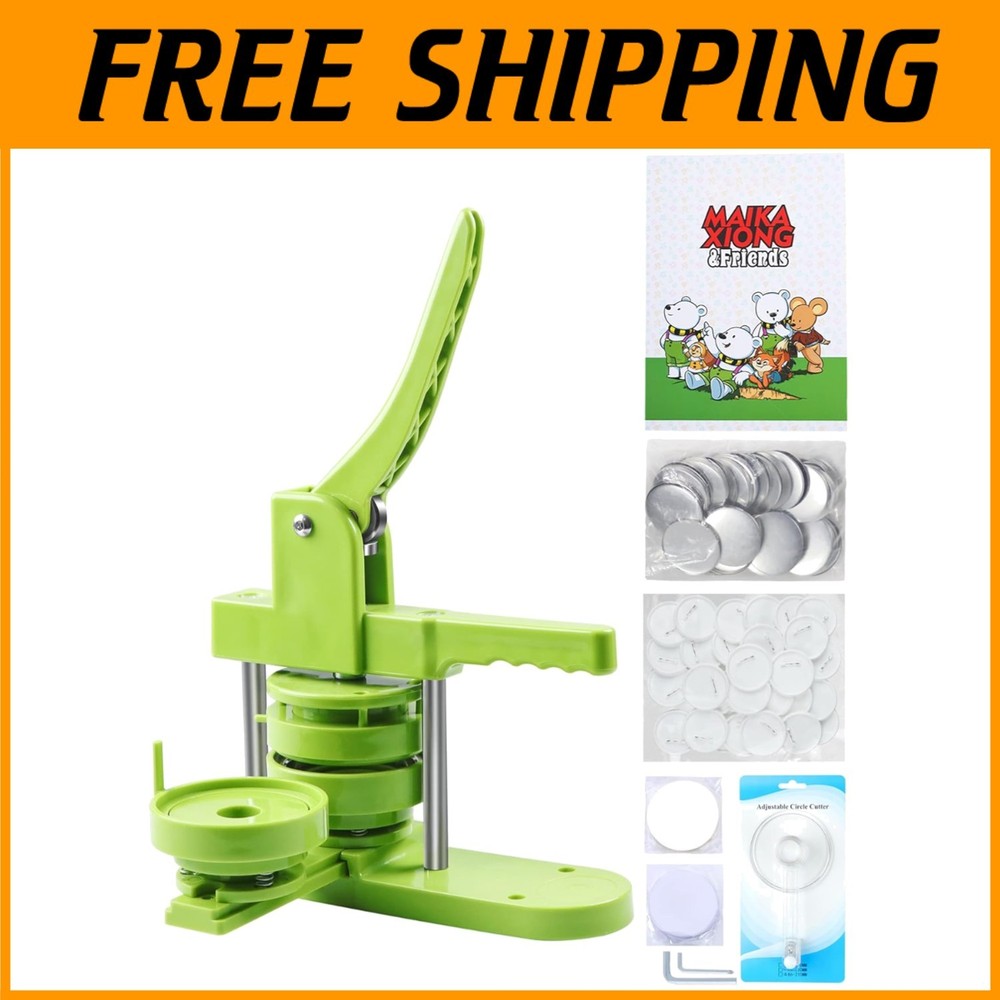Exquisite Gift: Button Maker Machine with Accessories