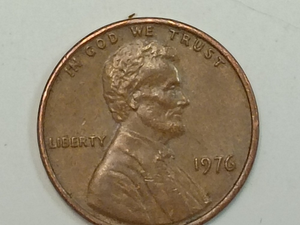 🔥 ERROR 1976 Lincoln penny DOUBLE EAR rare find 🔥