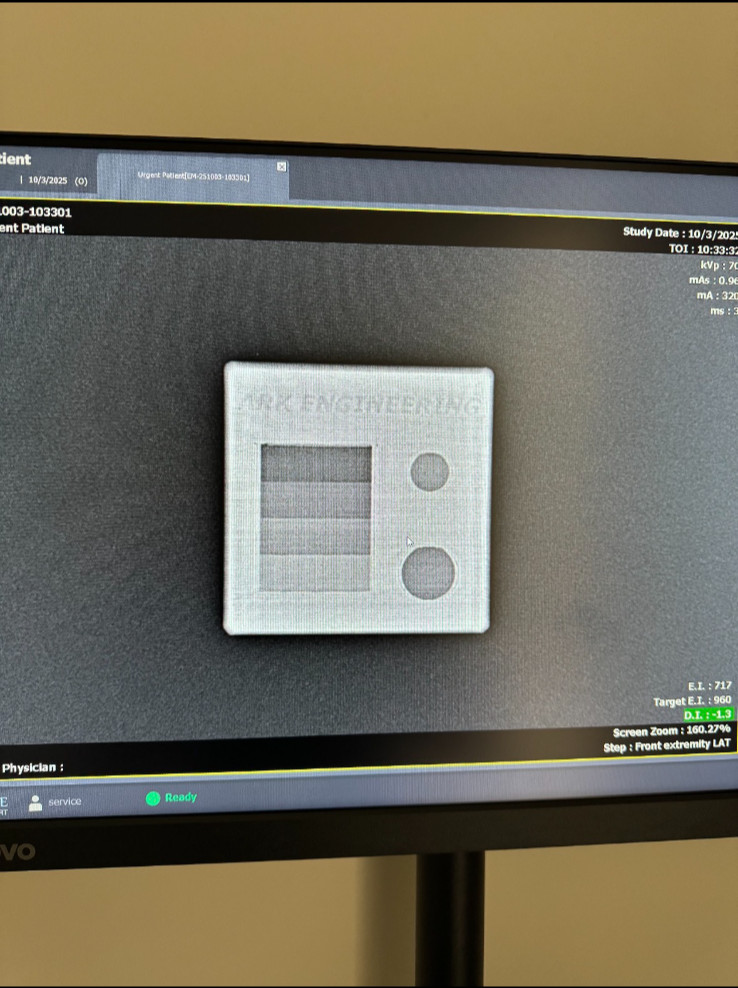 Step Wedge X-Ray Phantom QA Calibration Tool