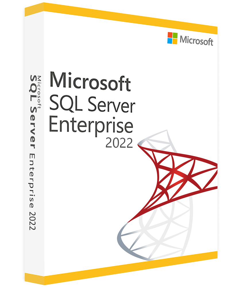 Microsoft SQL Server 2022 Enterprise with 16 Core License, unlimited User CALs