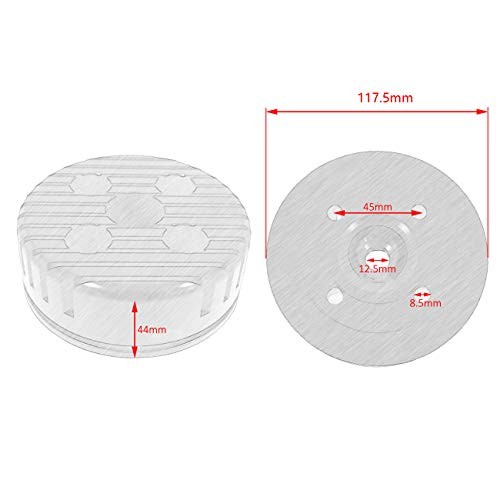 80cc CNC Cylinder Head & Spark Plug for 66cc/80cc Engine - Silver