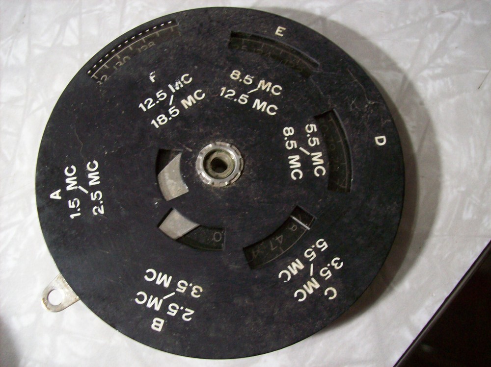 Vintage Shortwave Gear-driven Frequency Dial Assembly, Maker Unknown
