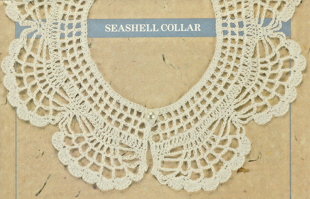 Seashell Collar Crochet Pattern INSTRUCTIONS removed from a magazine