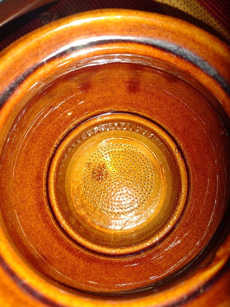 USA Stoneware Brown Dripolator (Missing Teapot Part)