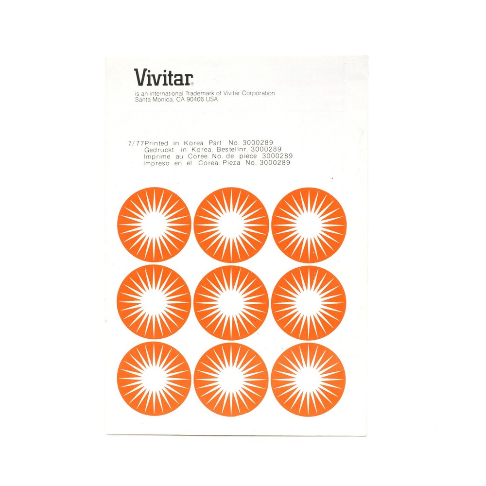 Vivitar Automatic Electronic Flash Model 265 Instruction Manual