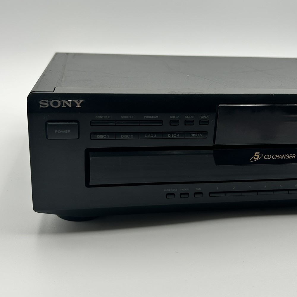 Sony Compact 5-Disc CD Changer Player CDP-CE405 Untested Powers On