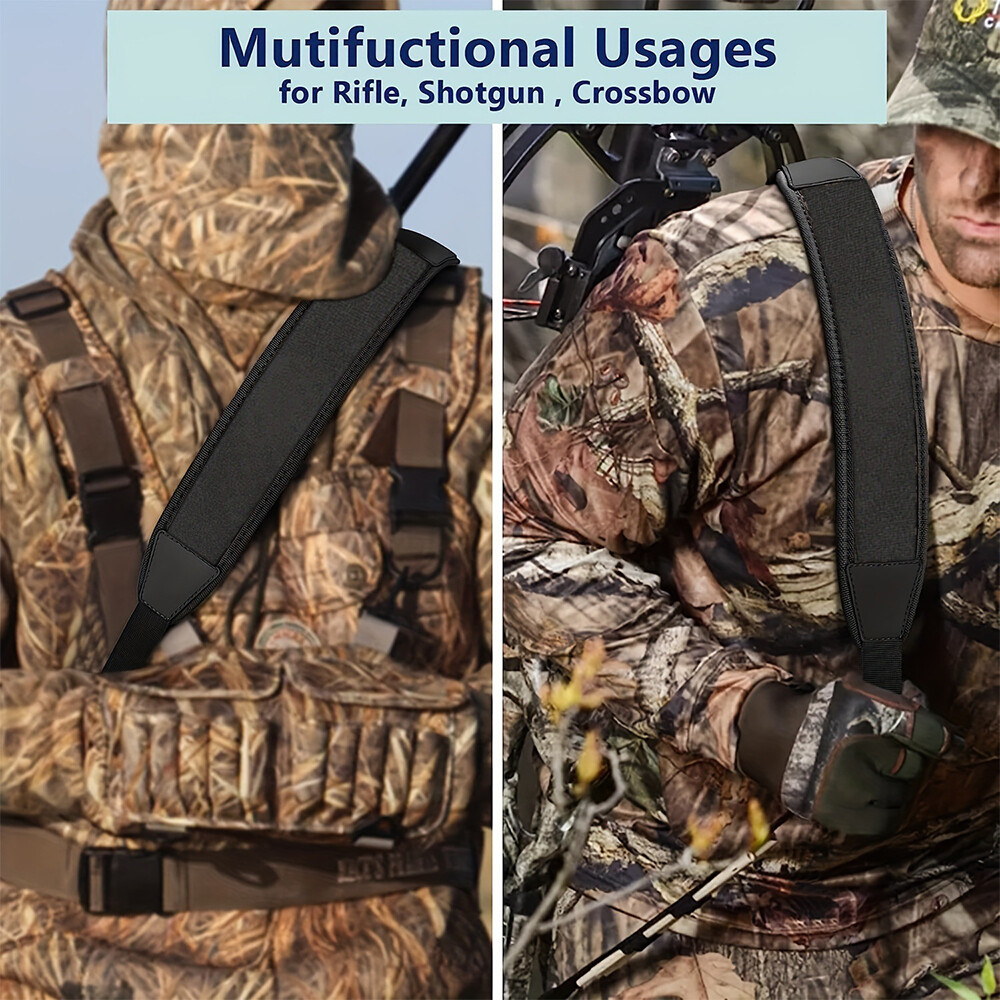 Two Point Rifle Gun Sling with Swivels Neoprene Padded Adjustable Shoulder Strap