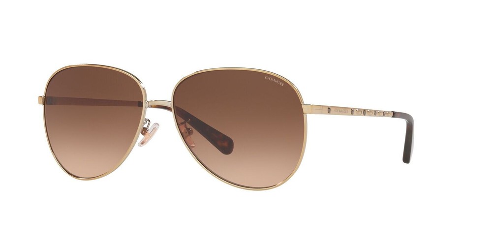 Genuine COACH 7094 Sunglasses Replacement Lenses - Brown Gradient 60mm