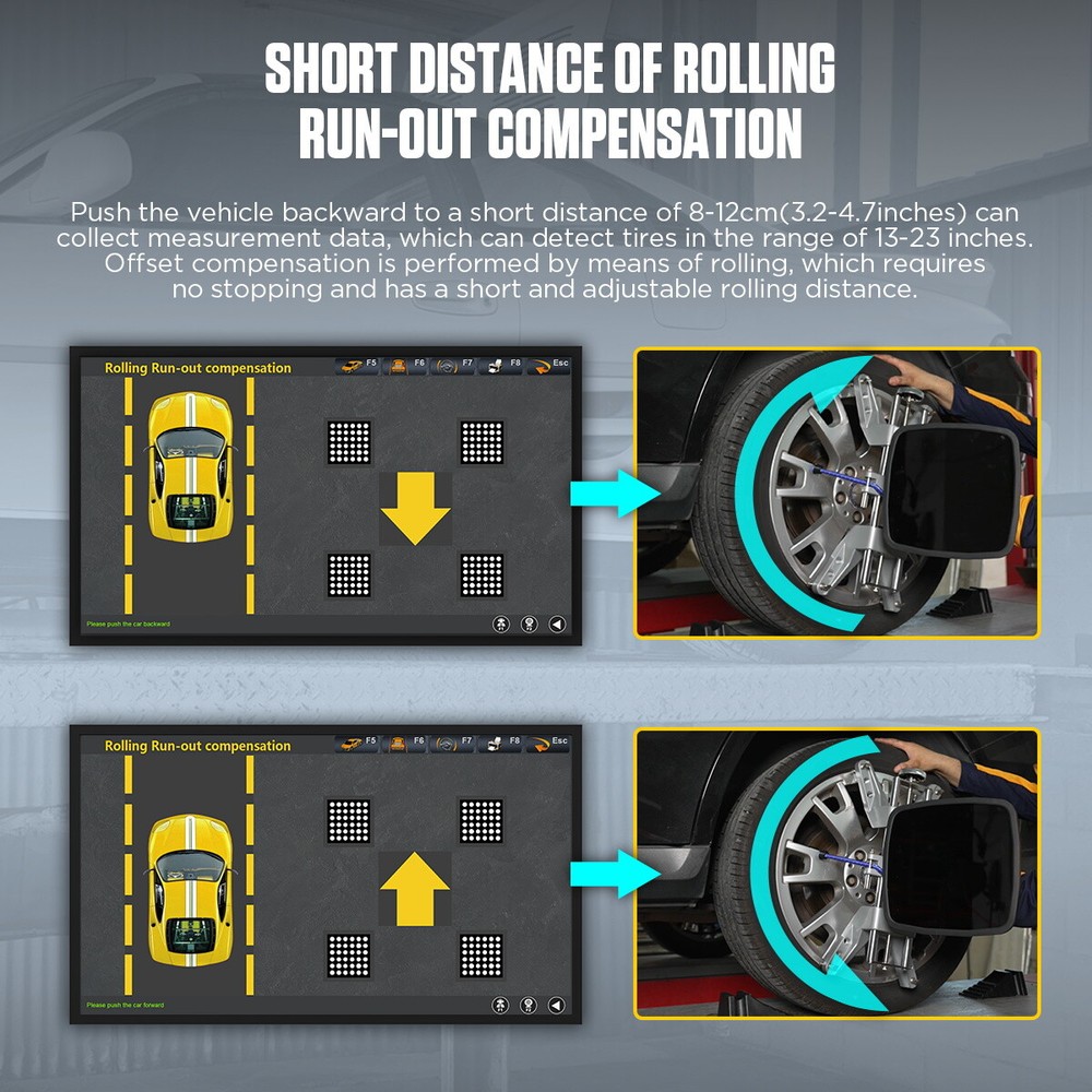 3D Wheel Alignment Machine Wheel Tire Aligner System Work On 4 Post Scissor Lift