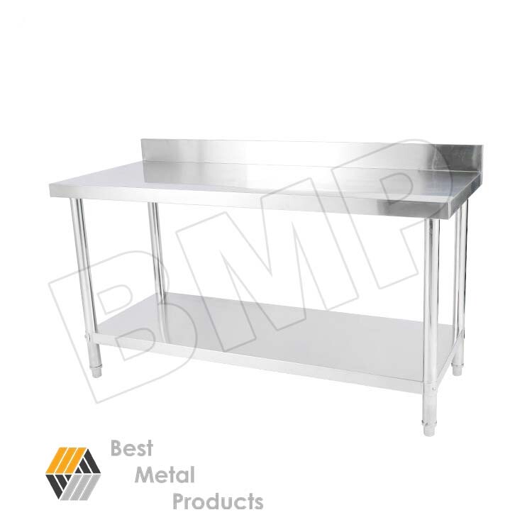 24"x48" Heavy Duty Stainless Steel Work Prep Table with Backsplash 1500401