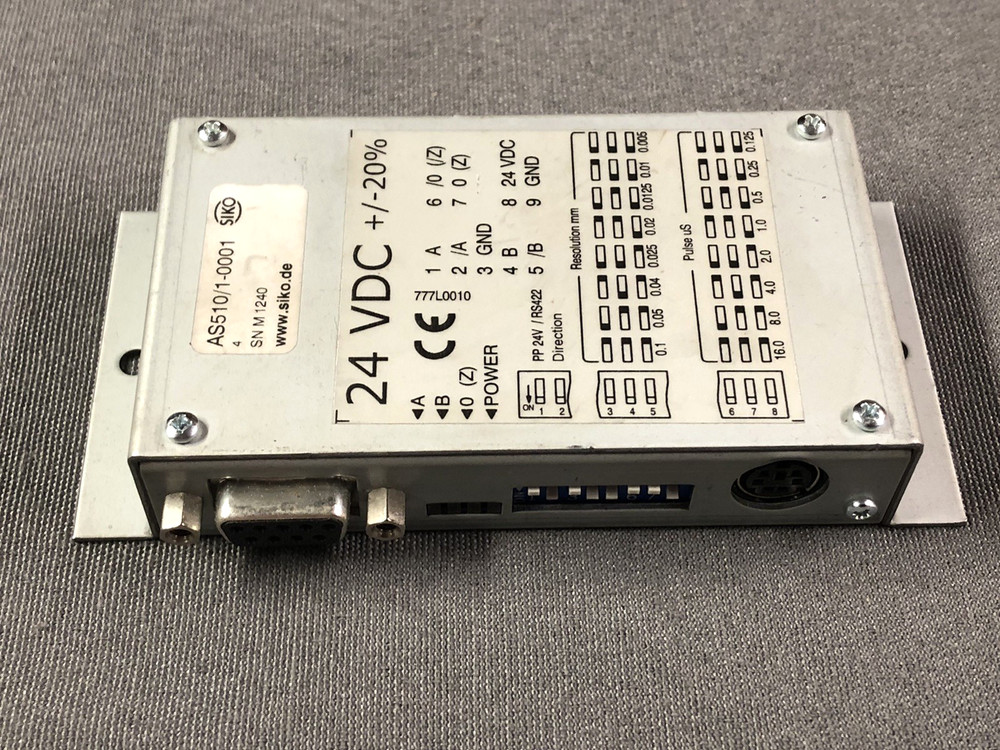 Siko AS510/1-0001 Linear Encoder Translation Module 5um Max. Resolution 24VDC