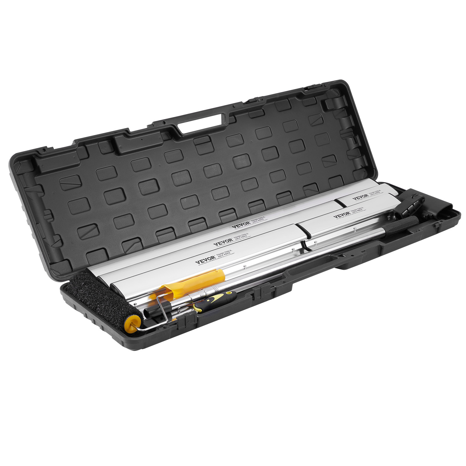 VEVOR Drywall Skimming Blade Set Knife Combo 10/16/24/32/40 in + 34-81 in Handle