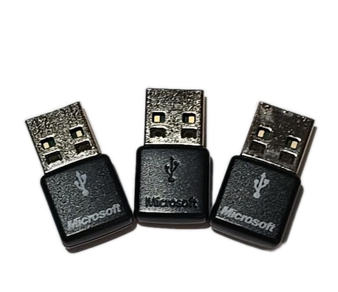 Microsoft Model 1461 Receiver Lot of X3 USB Wireless Dongle for Mouse Keyboard