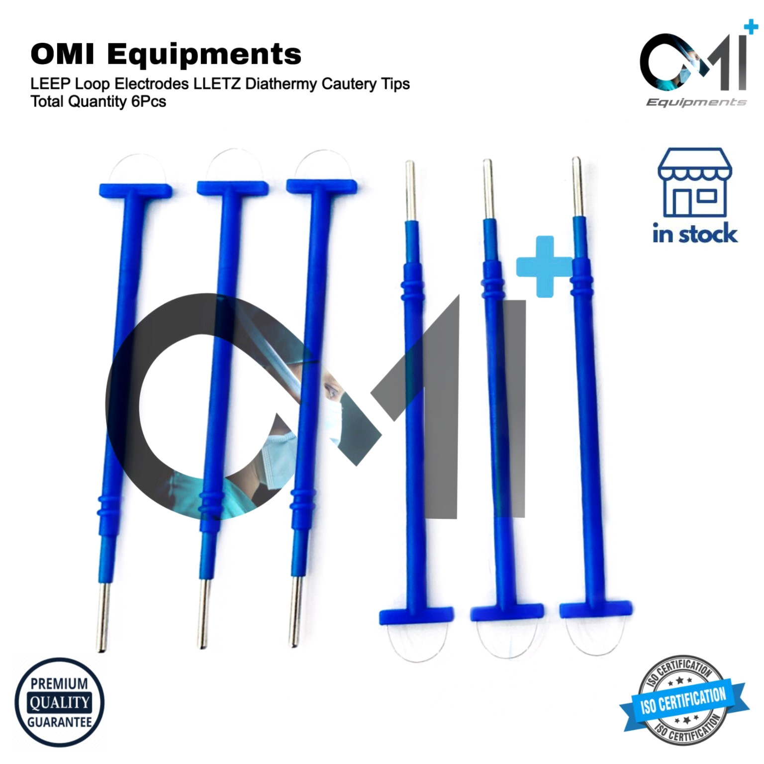 LLETZ LEEP Electrosurgical Electrodes Cautery Tips Diathermy Loop Electrode 6Pcs