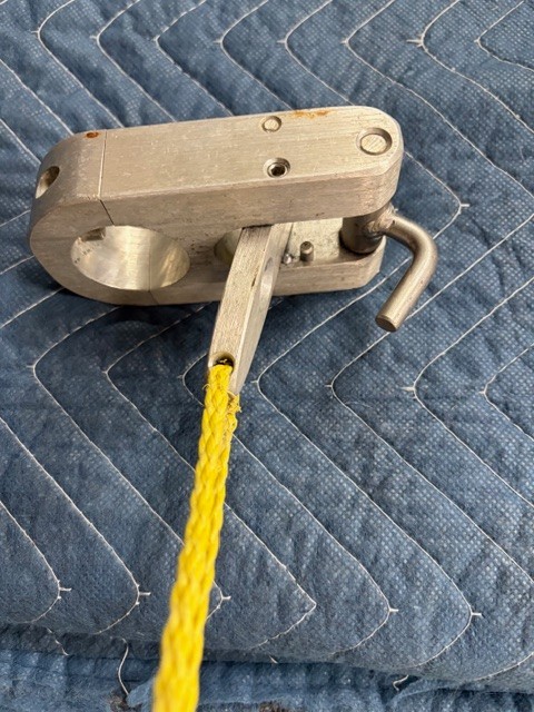 Water ski safety, quick release tow hook