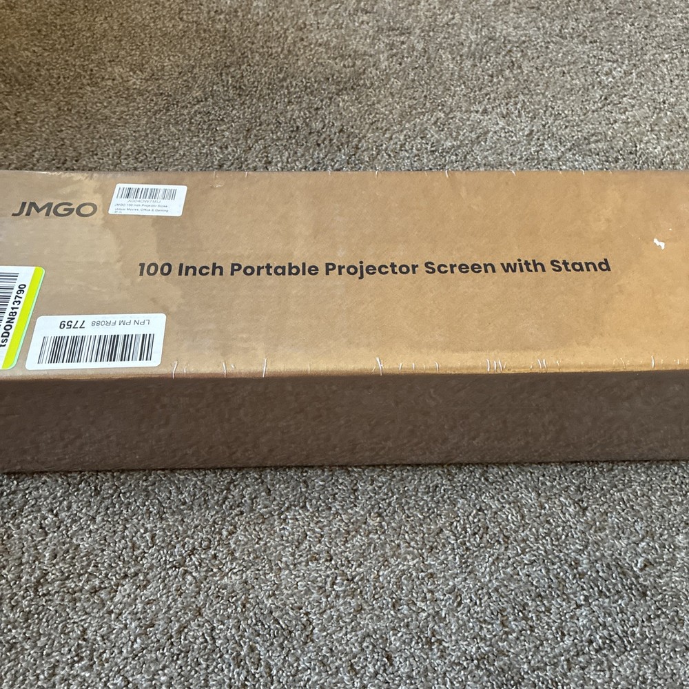 JMGO 100" Projector Screen With Stand - New!!