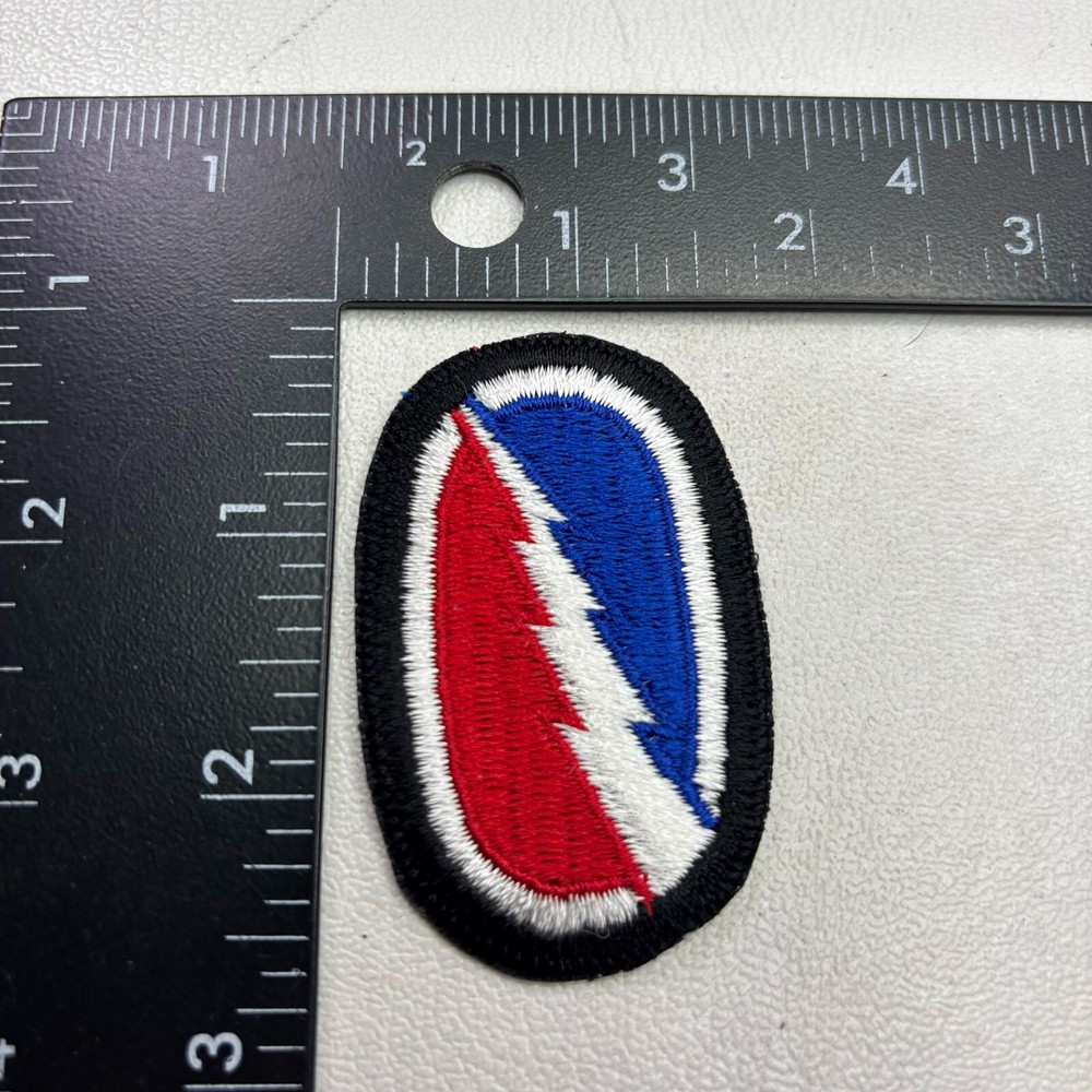 Military Patch ARMY OVAL - LIGHTNING  53af