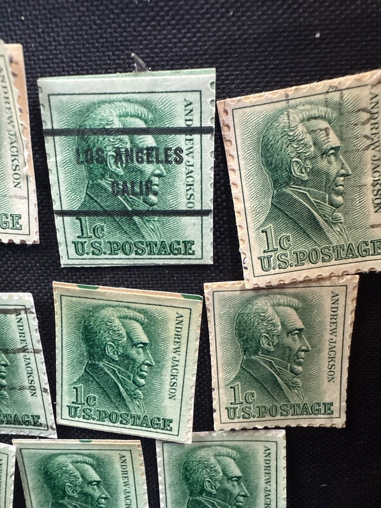 Rare Andrew Jackson one cent stamps 24 quantity