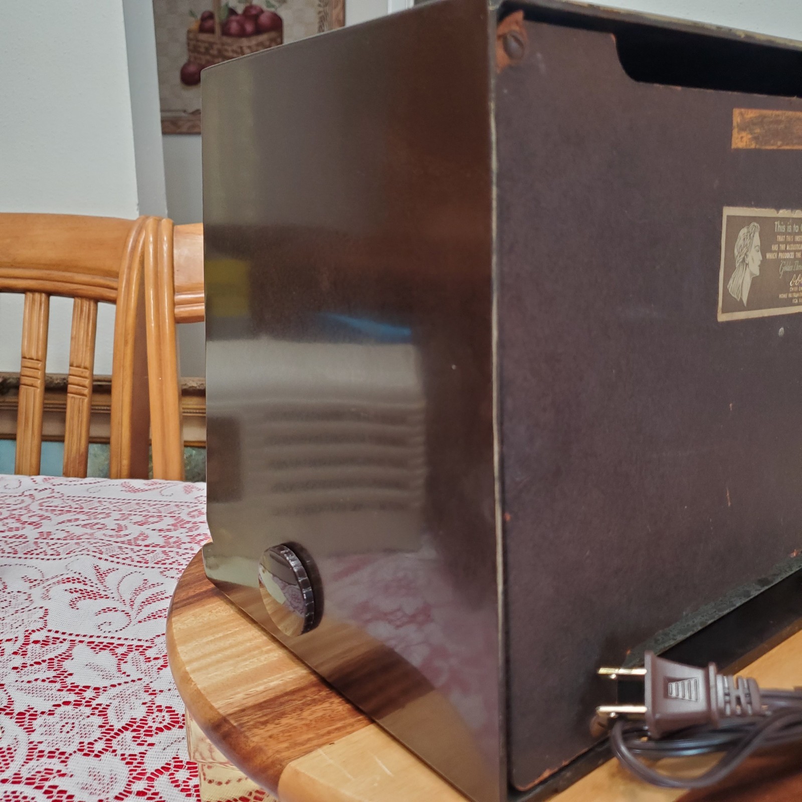 Nice VTG 1949 RCA Victor Radio 9-X-571 Bullseye Bullhorn Golden Throat - NICE ♫