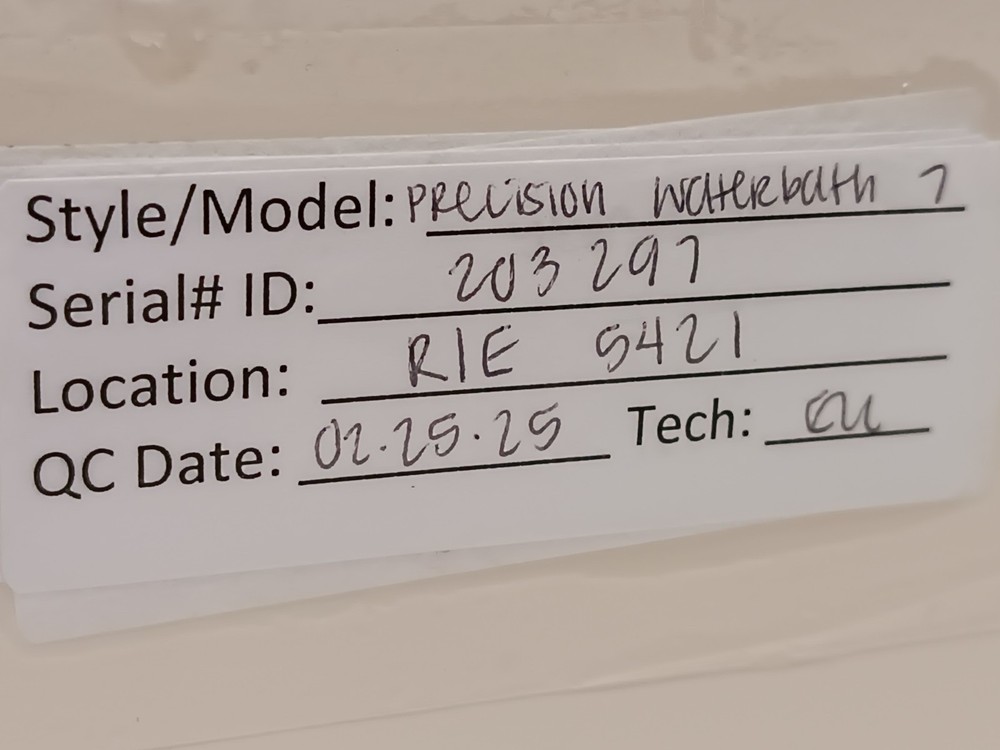 Thermo Scientific Model 2833 Microprocessor Controlled 280 Series Water Bath