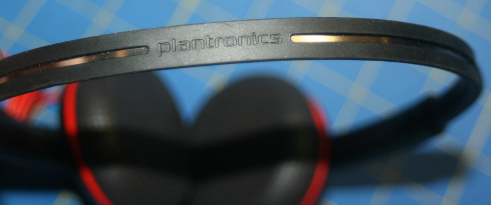 Plantronics C3225T Wired Headset w/ Adjustable Mic In-Line Controller USB, C3200