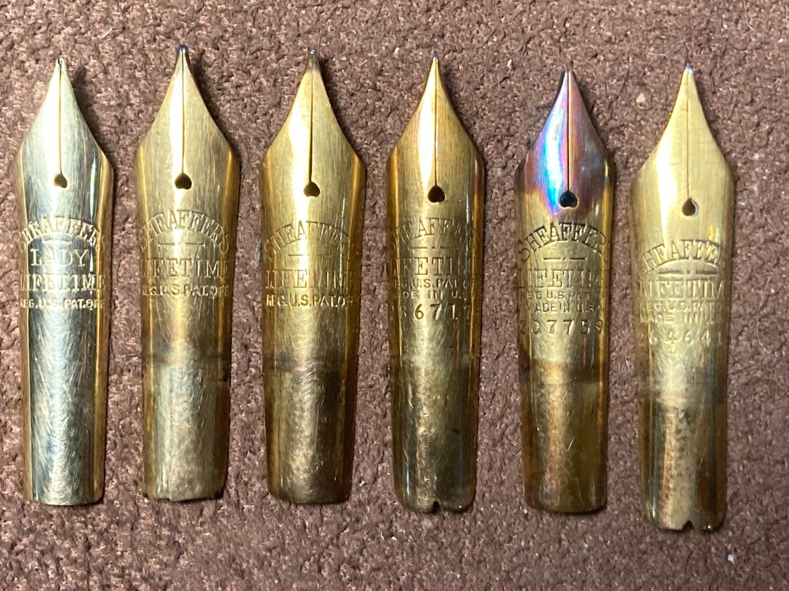 SHEAFFER SLENDER LONG LIFETIME 4 SIZE 14KT NIBS