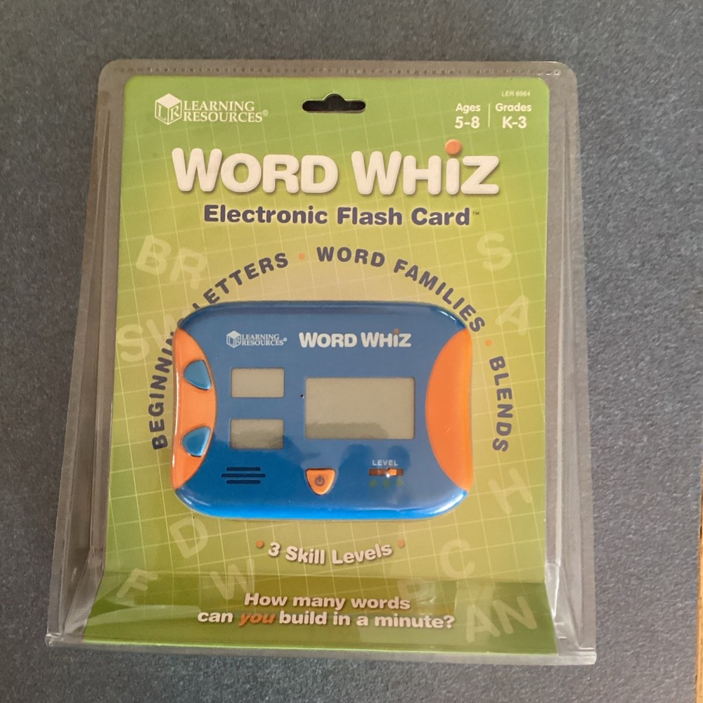 Learning Resources Word Whiz Electronic Flash Card Ages 5-8