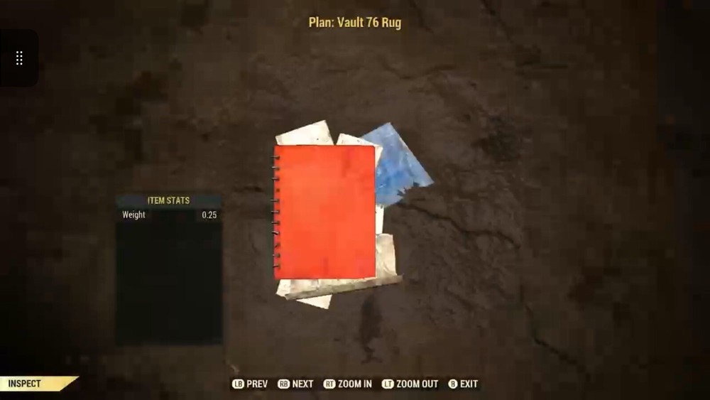(Xbox) Vault 76 Rug Plan - Rare Plan
