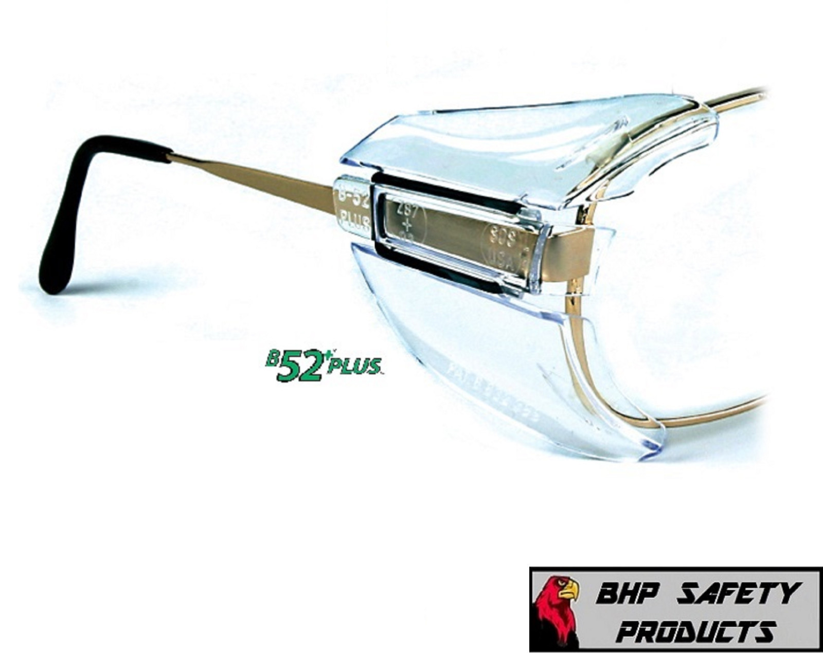 B52+ SIDE SHIELDS FOR RX GLASSES SAFETY EYEWEAR EYE PROTECTION ANSI Z87.1
