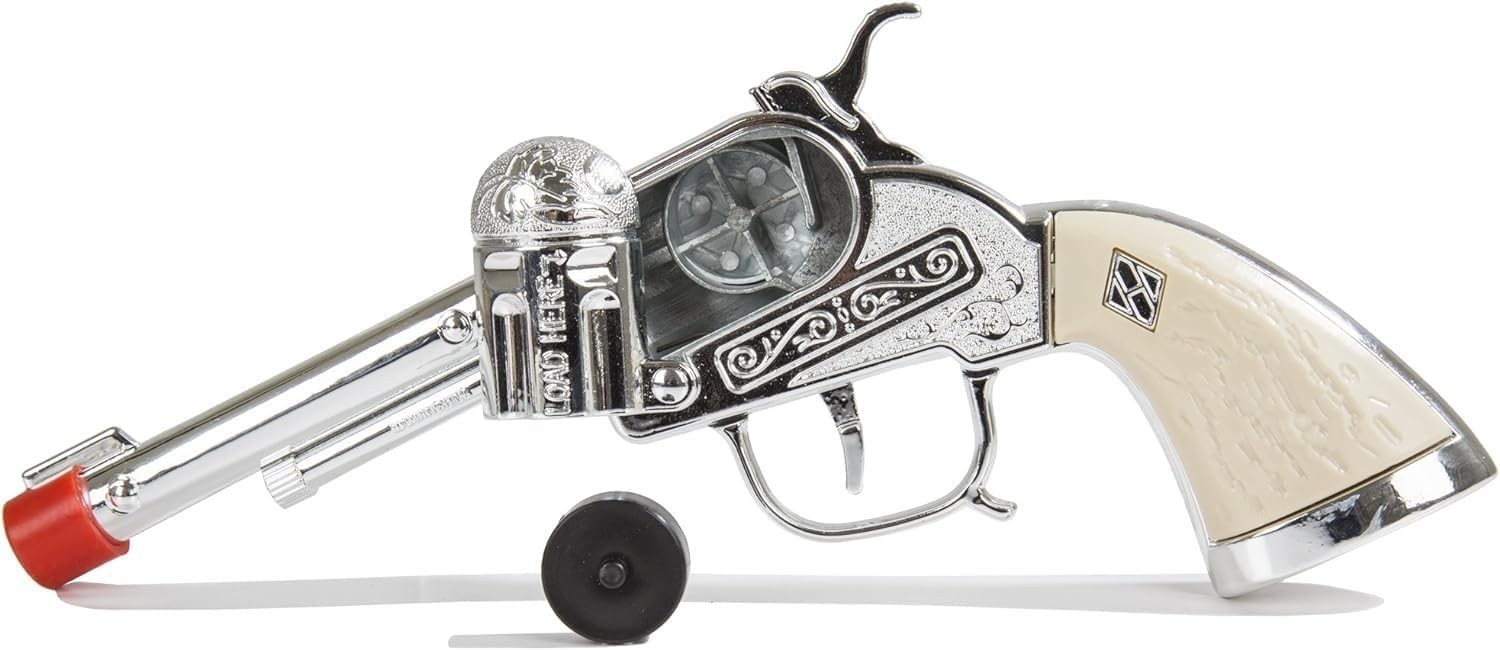 Diecast Repeater Roll Cap Gun Holster Set Toy Western Pistol Revolver Cowboy