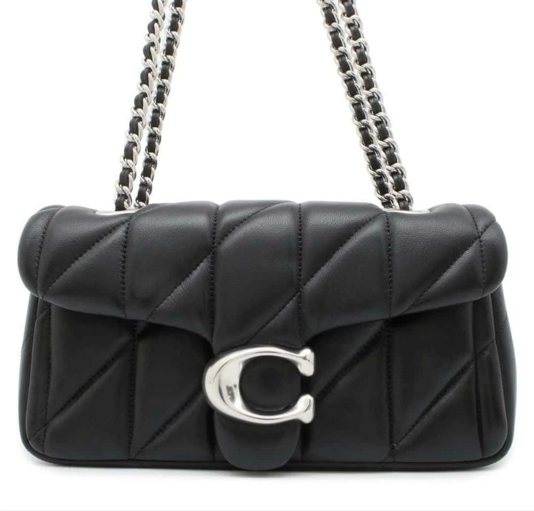 Tabby CP149 Shoulder Bag 20 Quilted Black Silver NEW - Caoch (Discounted Price)