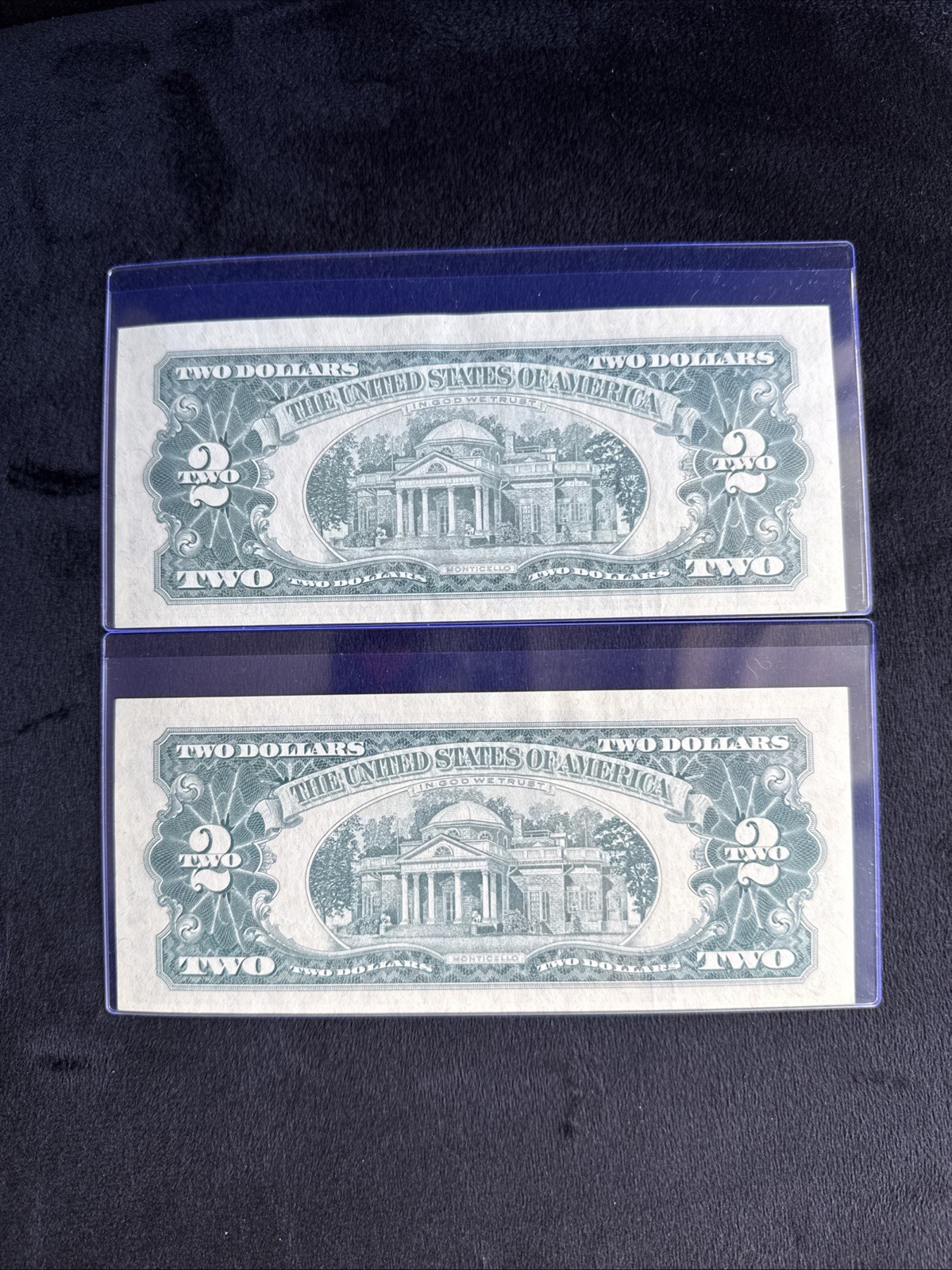 1963 A -2 Consecutive- $2 Dollar Bill ( Yellow SEAL🔥)