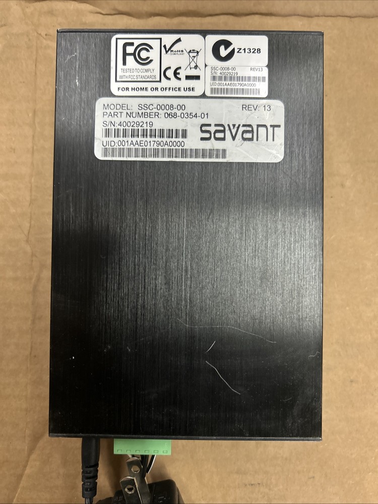 Savant Smart Control 8 SSC-0008 SmartControl