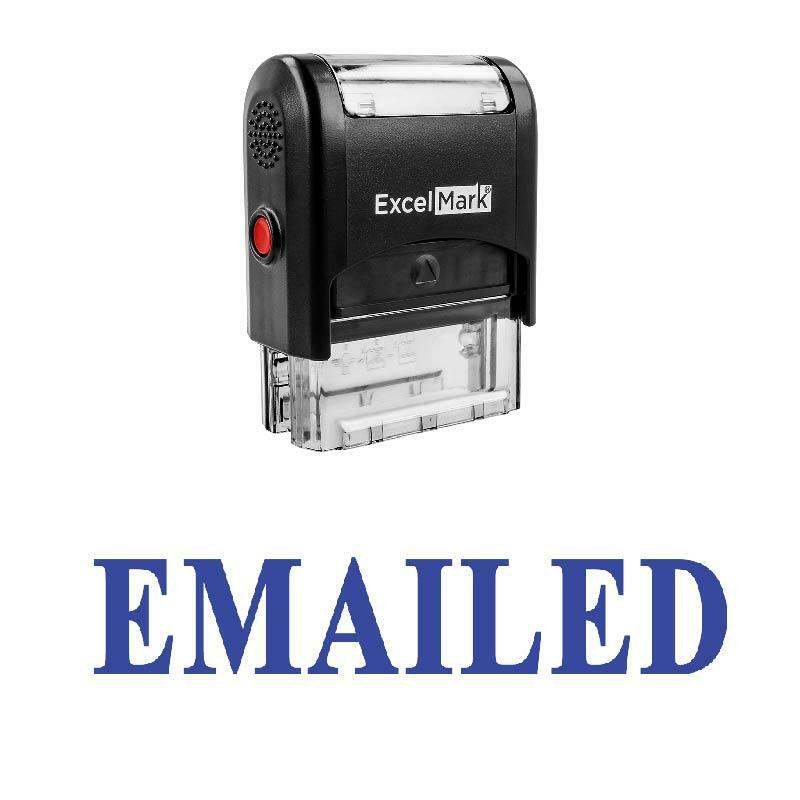 EMAILED Stamp - Self-Inking / Blue