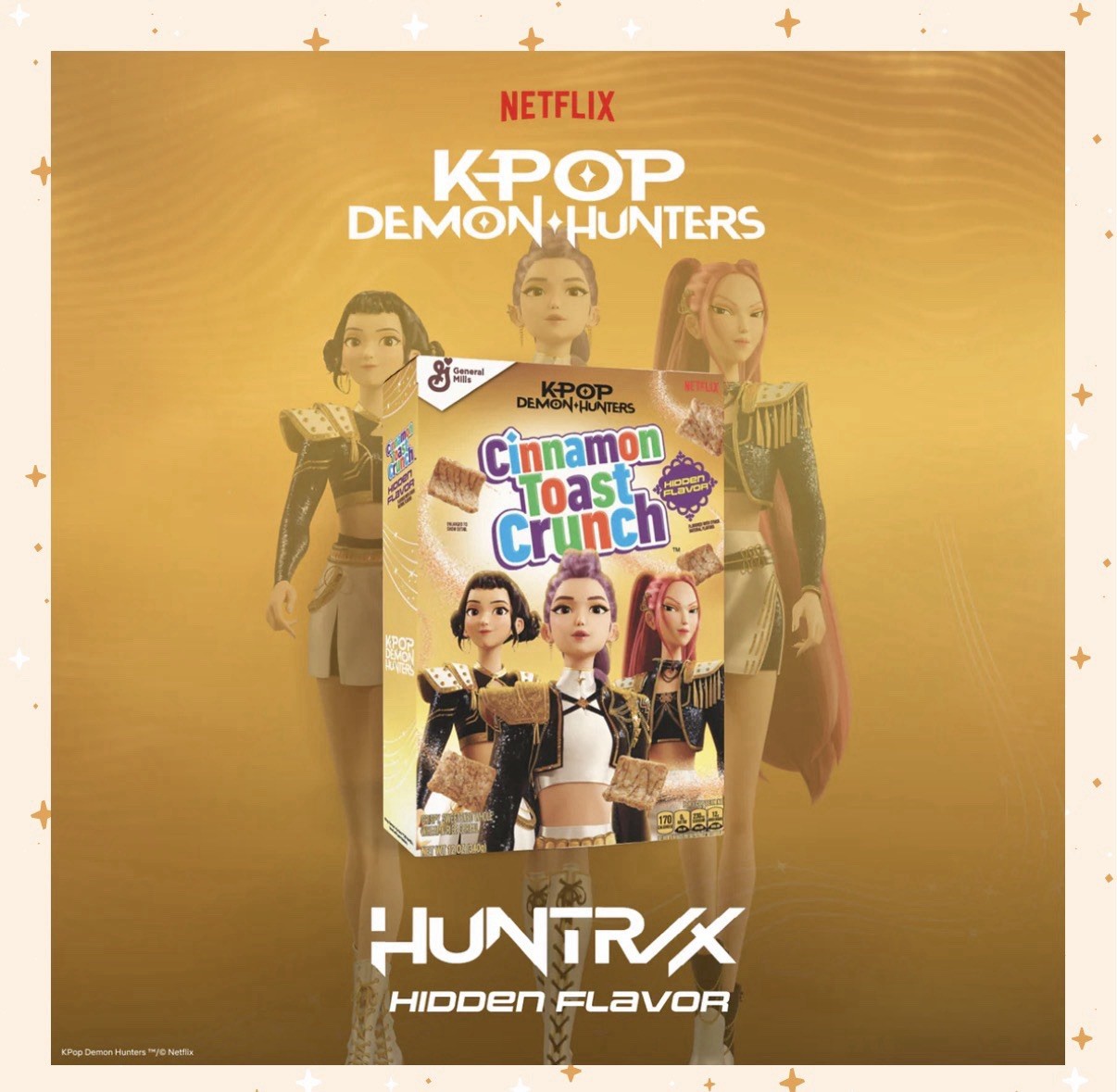 KPOP Demon Hunters Cinnamon Toast Crunch 2 Box Set Netflix Promo Limited Edition