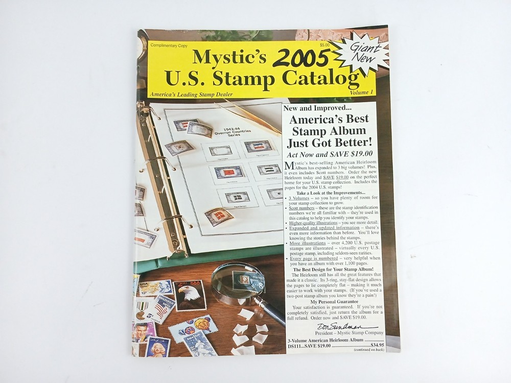 Mystic's 2025 U.S. Stamp Catalog Volume 1 Collecting, PRICES, VALUE..US STAMPS
