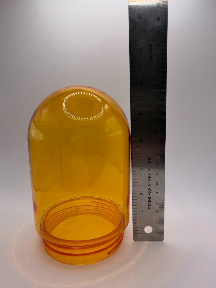 AMBER VAPOR TIGHT FIXTURE GLOBE