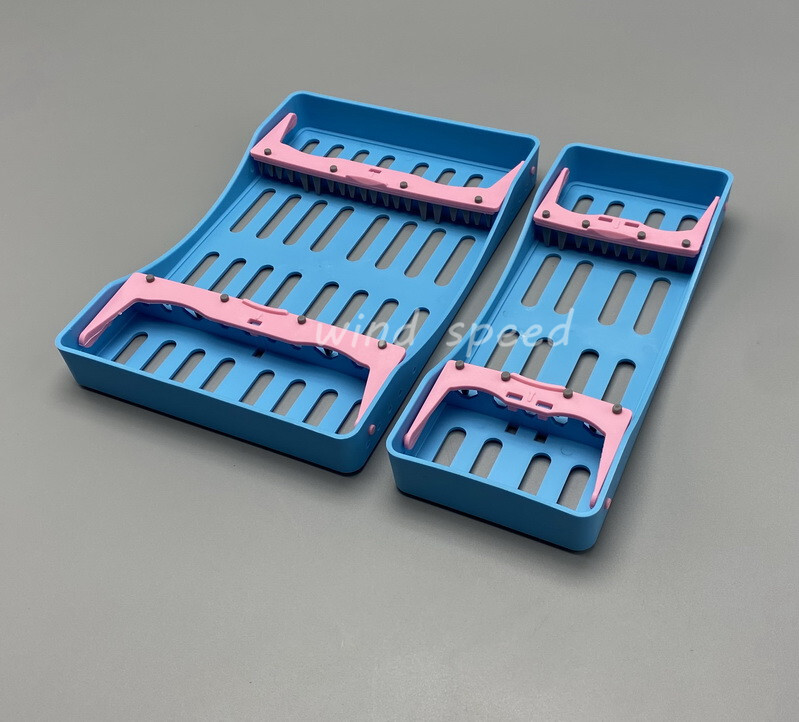 Plastic Sterilization Cassette Rack Box For 5/10 Dental Lab Surgical Instruments