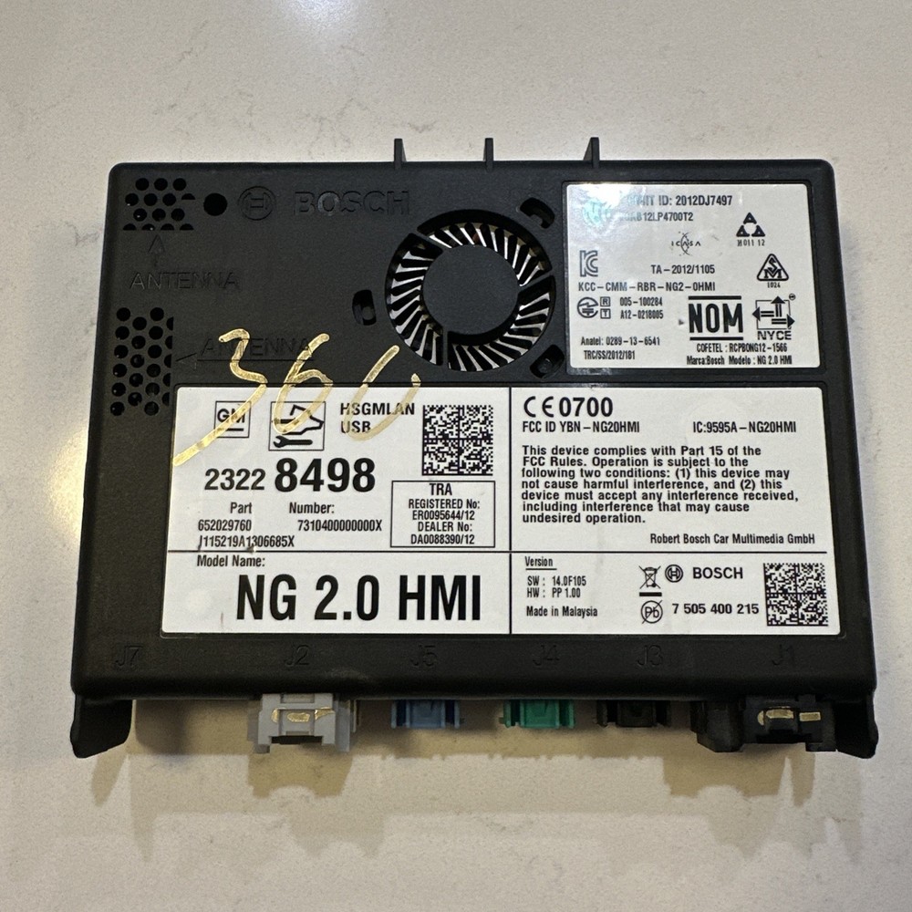 2015-2016 GM HUMAN MACHINE INTERFACE HMI MODULE OEM *UNLOCK EXTRA FEE* 23228498